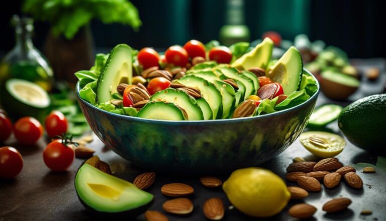 avocado based vegetarian keto salads