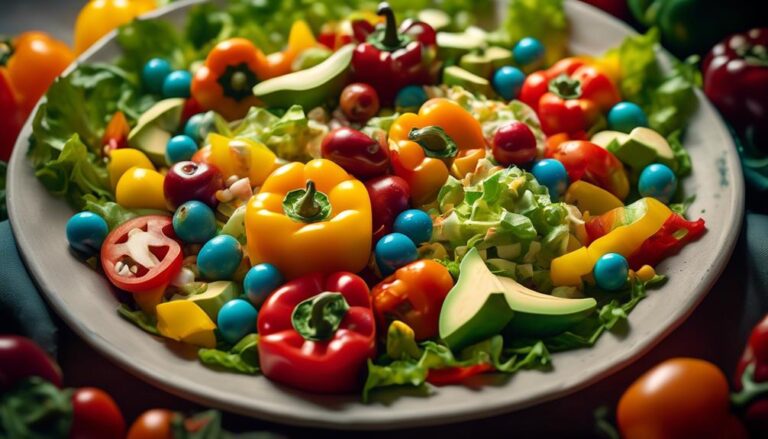 colorful and nutritious keto salads