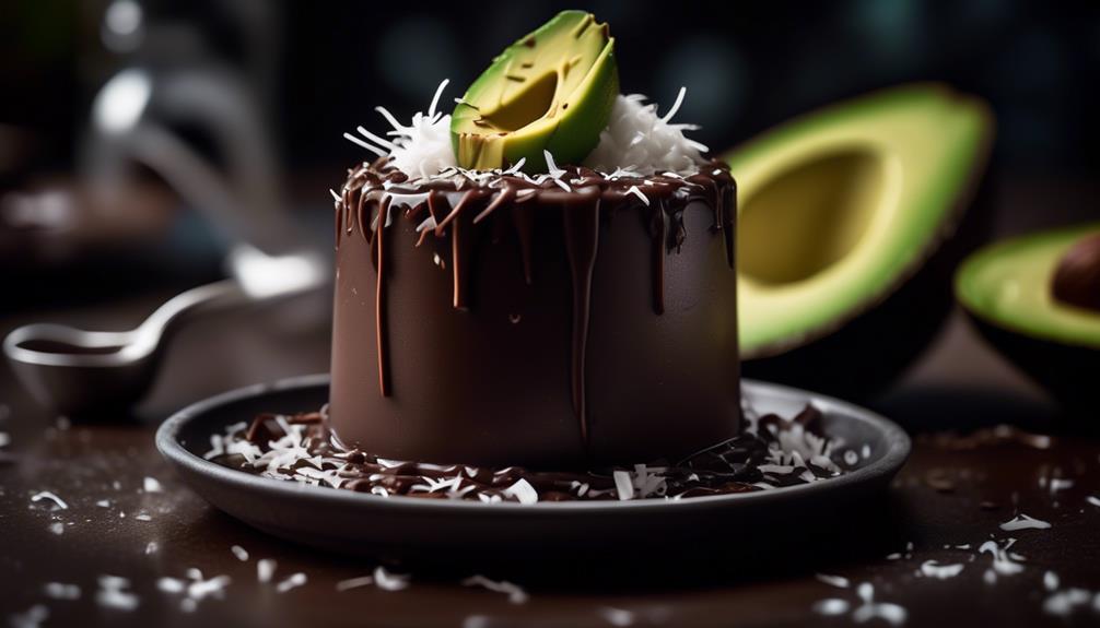 creamy avocado chocolate pudding
