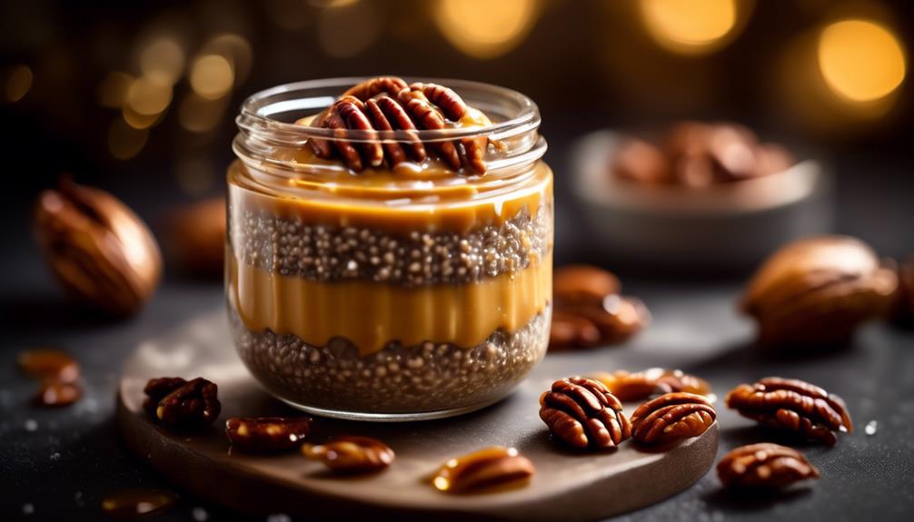 decadent dessert with chia