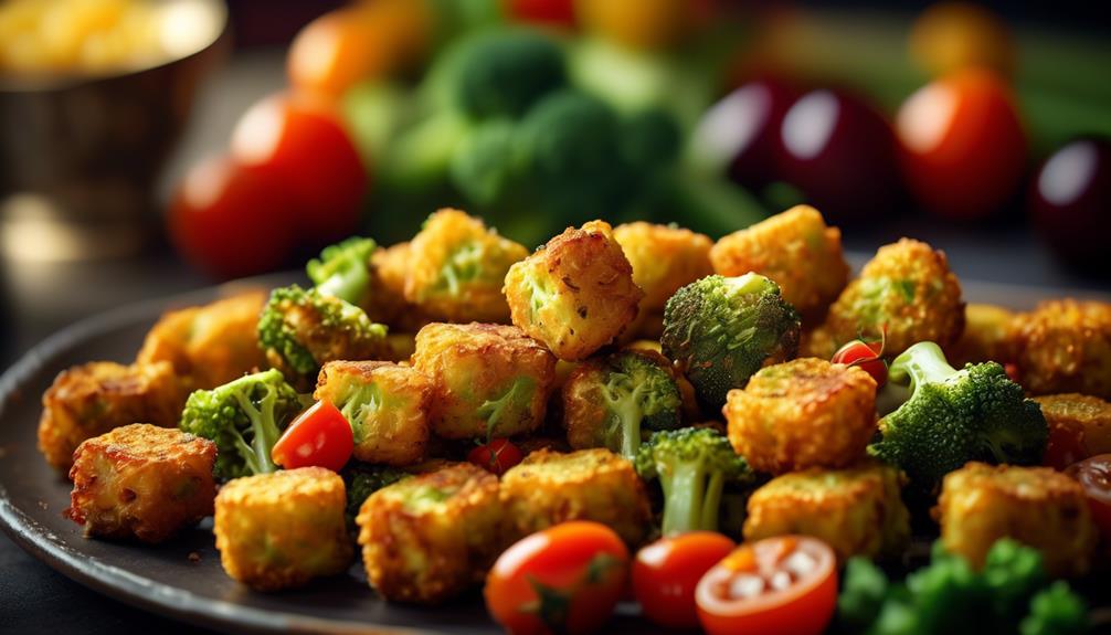 delicious vegetable based tots