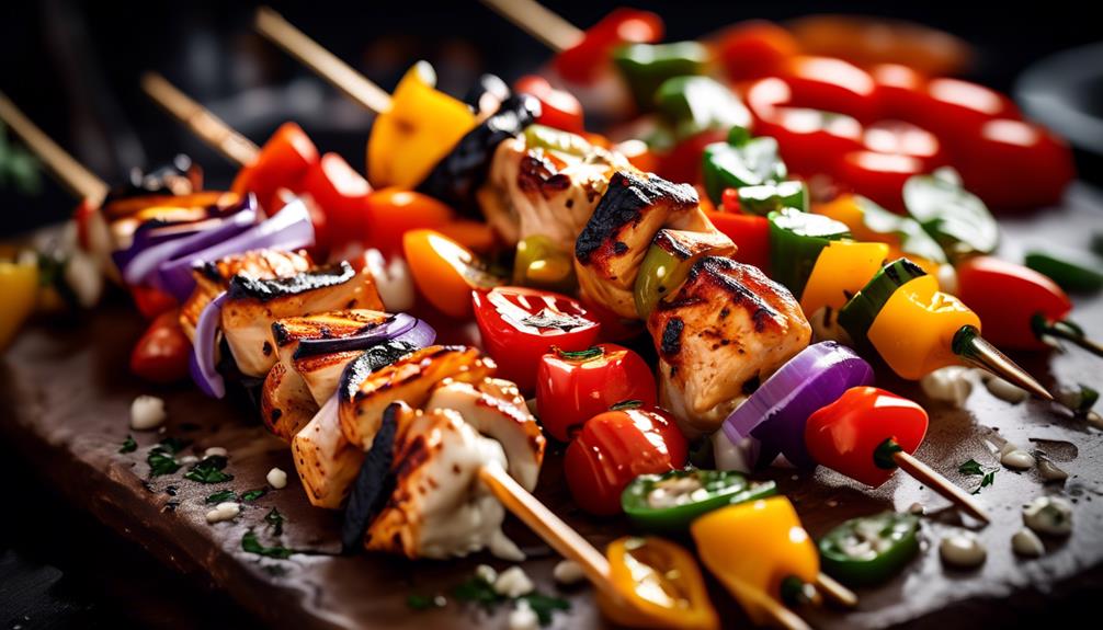 grilled chicken skewers with mediterranean flavors