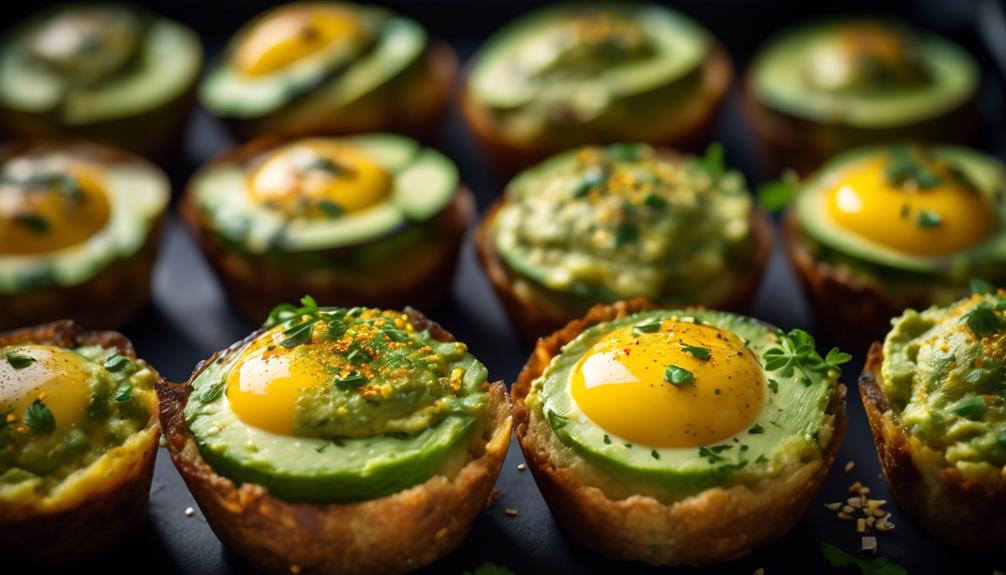 healthy breakfast with avocados