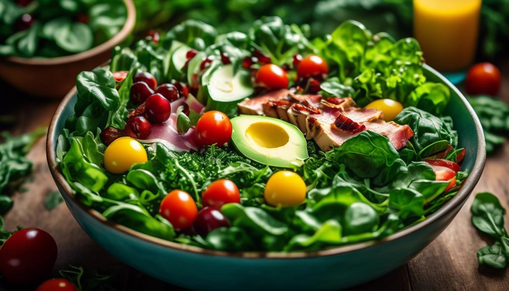 keto salads with leafy greens