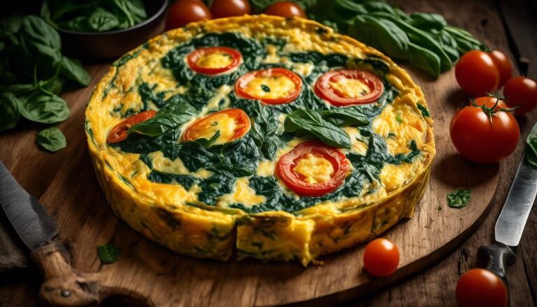 low carb frittata with cheese