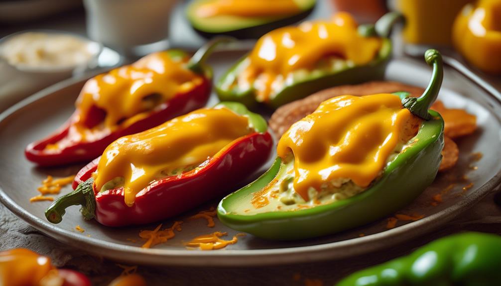 savory breakfast with peppers