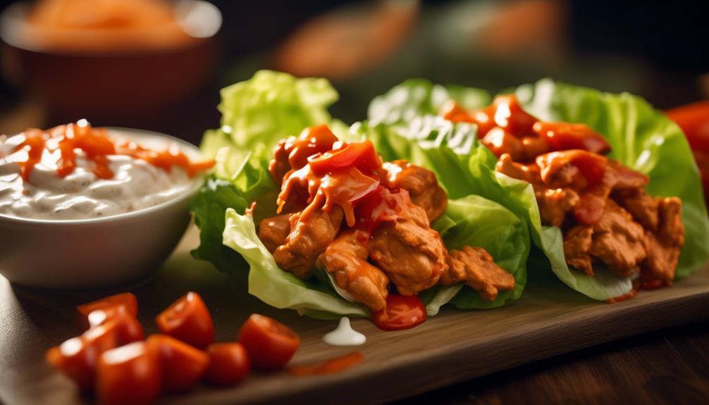 spicy buffalo chicken wraps