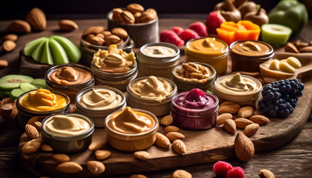 variety of nut butters