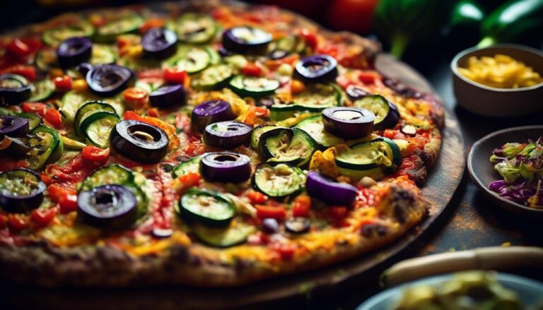 zucchini and eggplant keto pizza crust