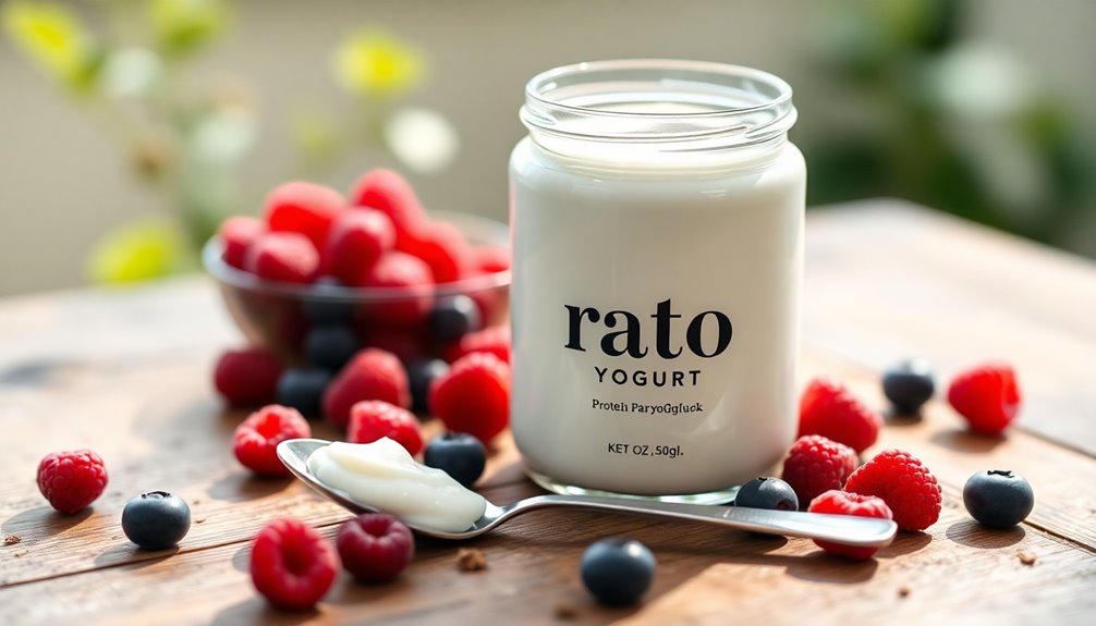 protein rich keto yogurt snack