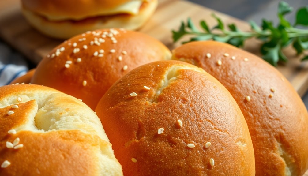 soft fluffy low carb buns