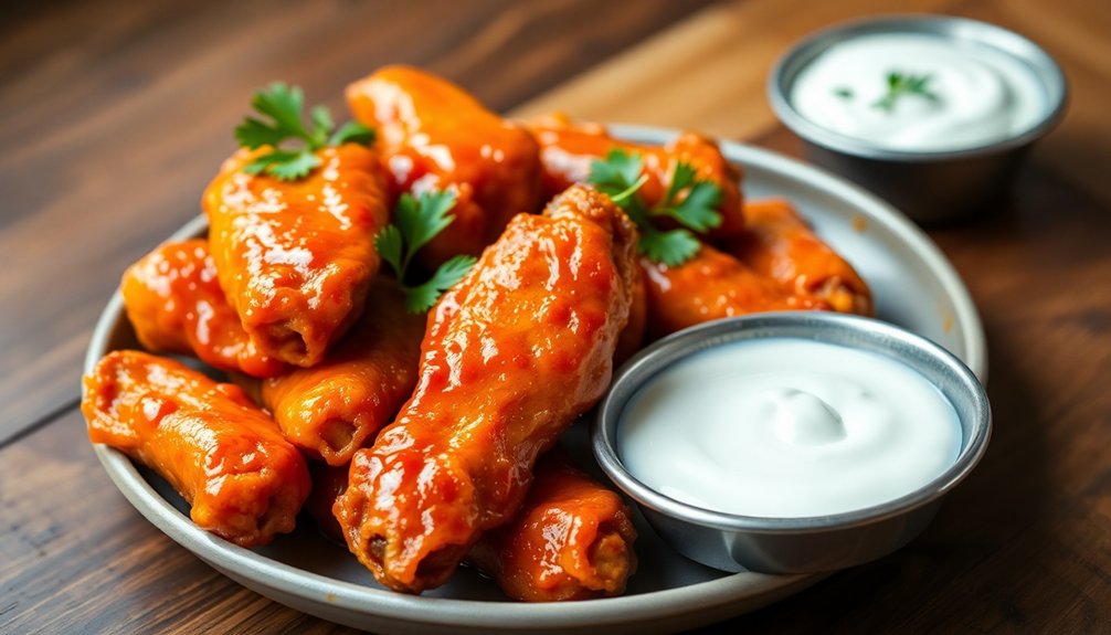 guilt free crispy buffalo wings