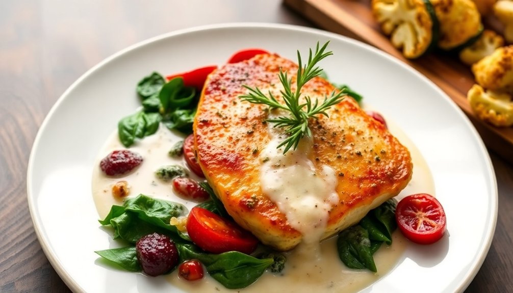 keto tuscan chicken pairings