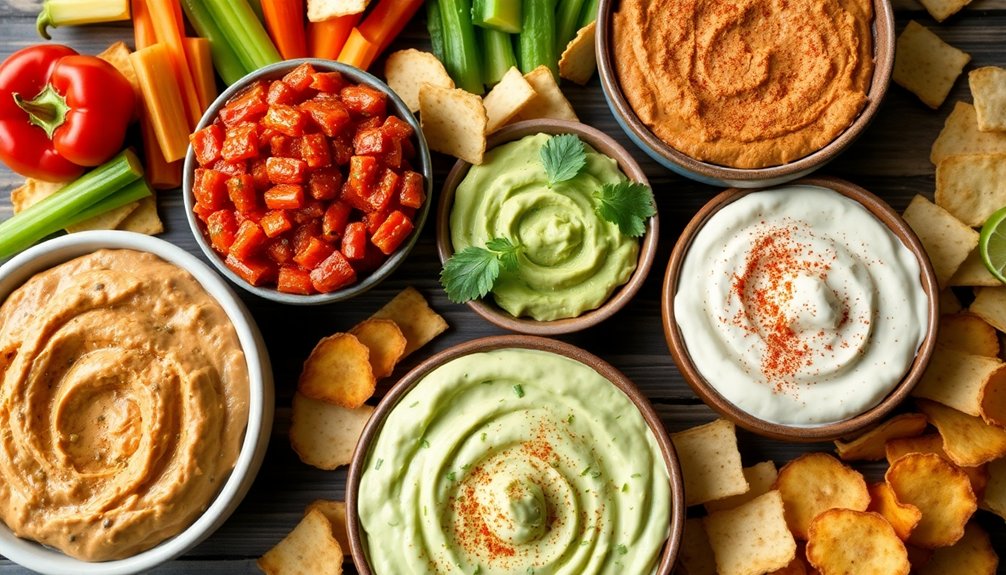 smooth dips with crunch