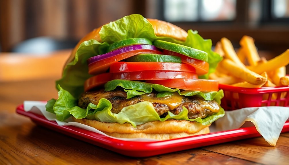 customize your keto burger