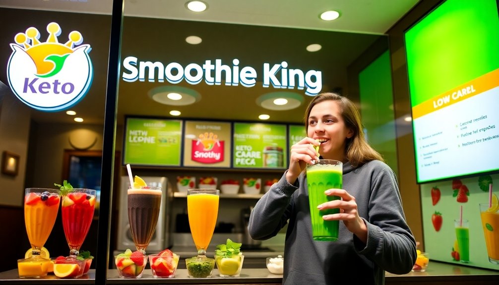 low carb smoothie options available