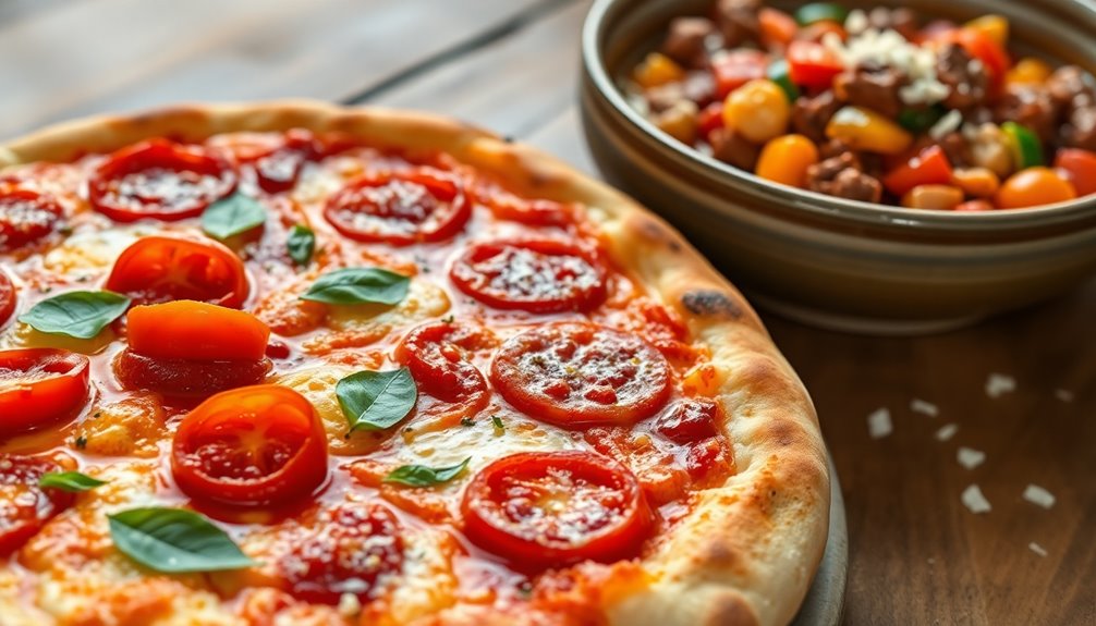 keto cauliflower crust pizza