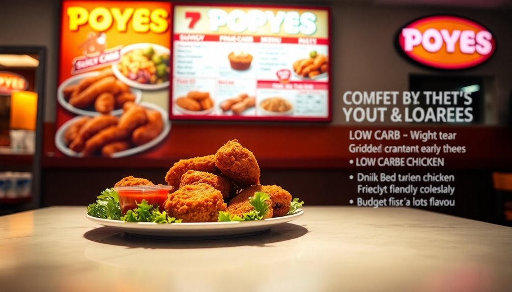 keto friendly popeyes menu options