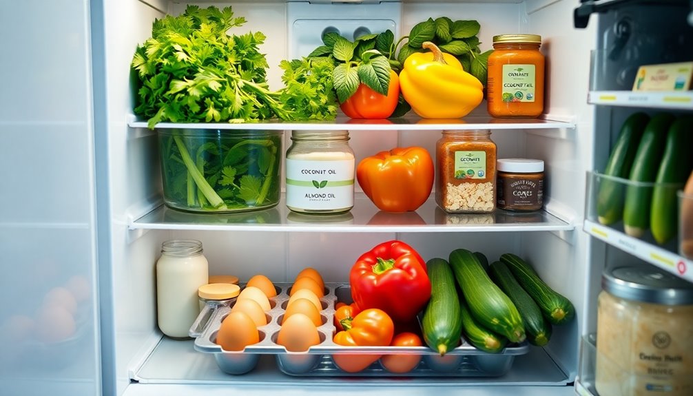keto fridge essentials fresh