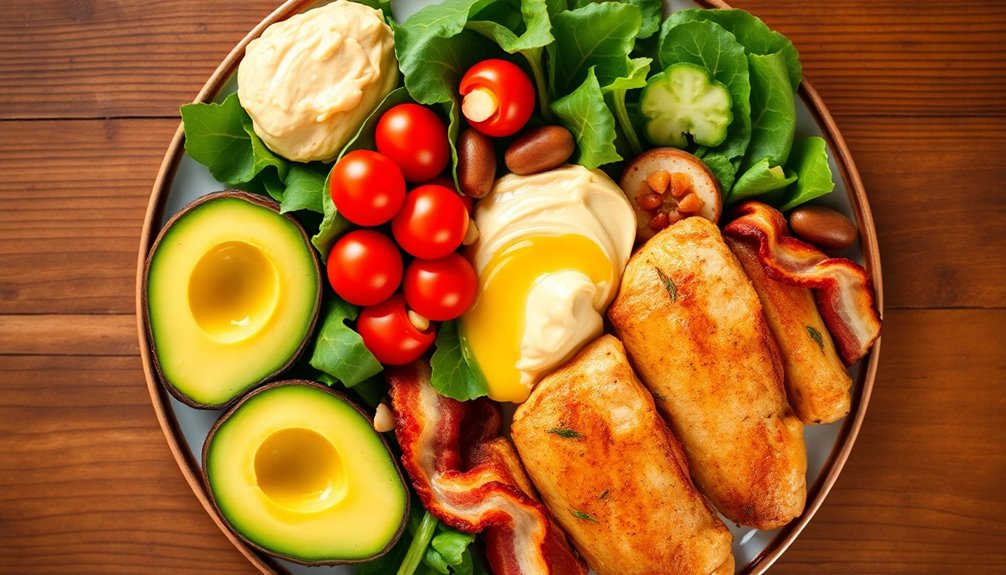 keto plate food choices