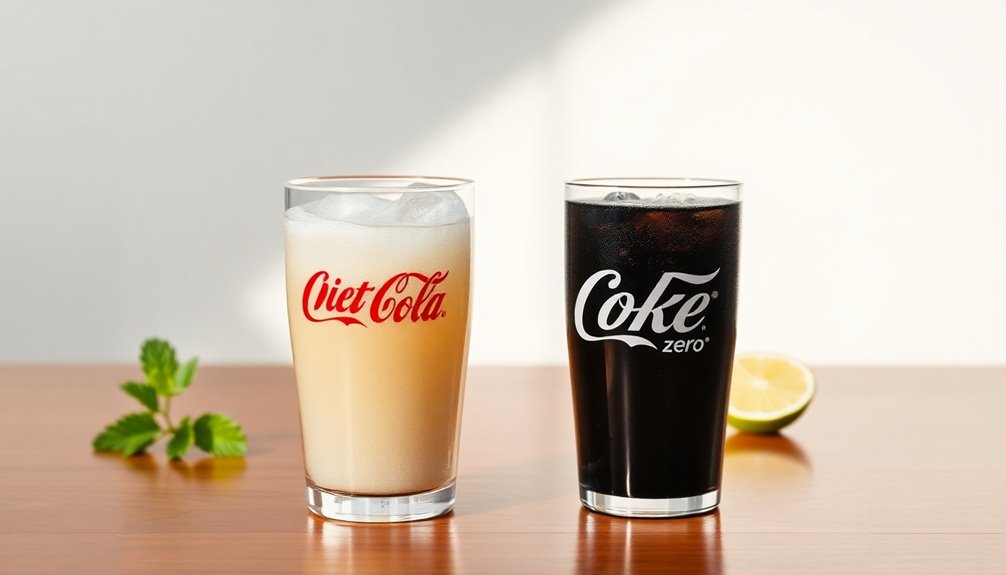 diet coke versus coke zero