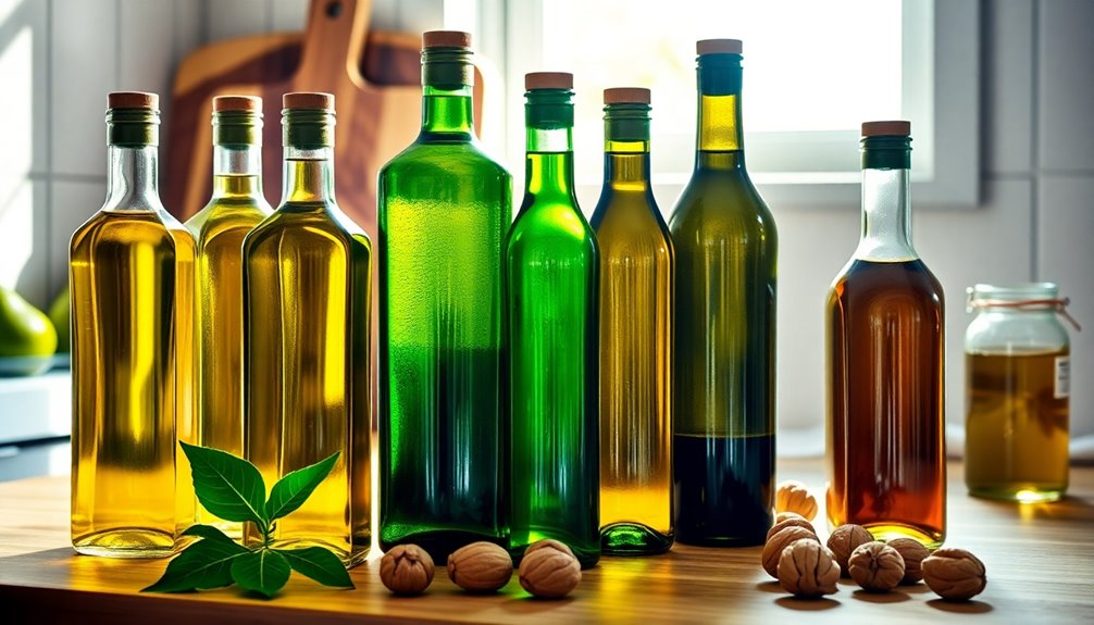 healthy cooking oils selection