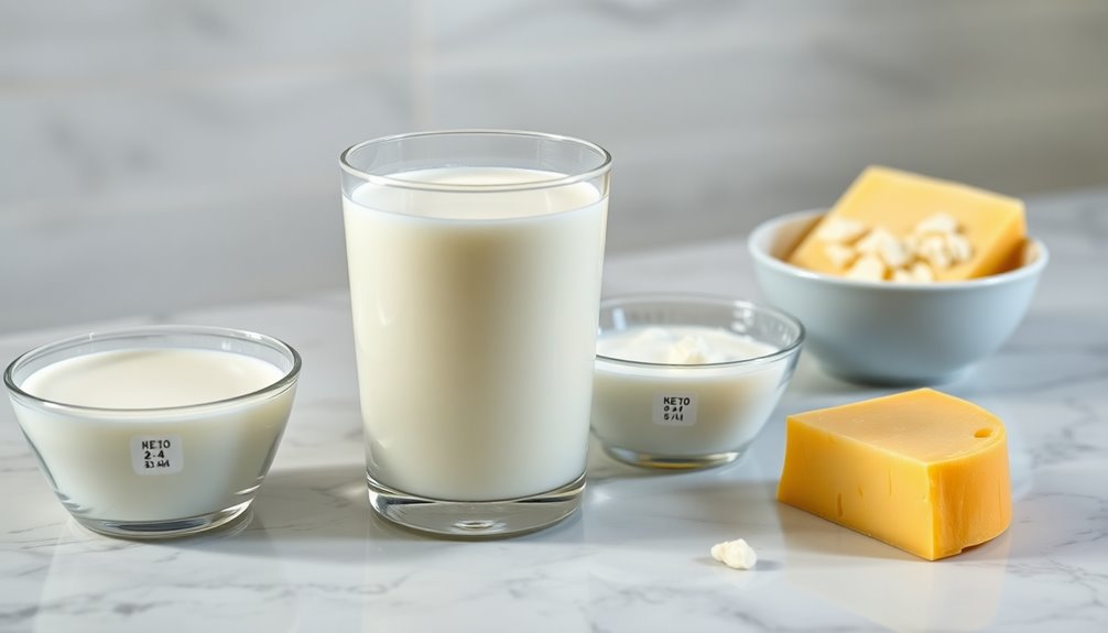 keto friendly dairy choices