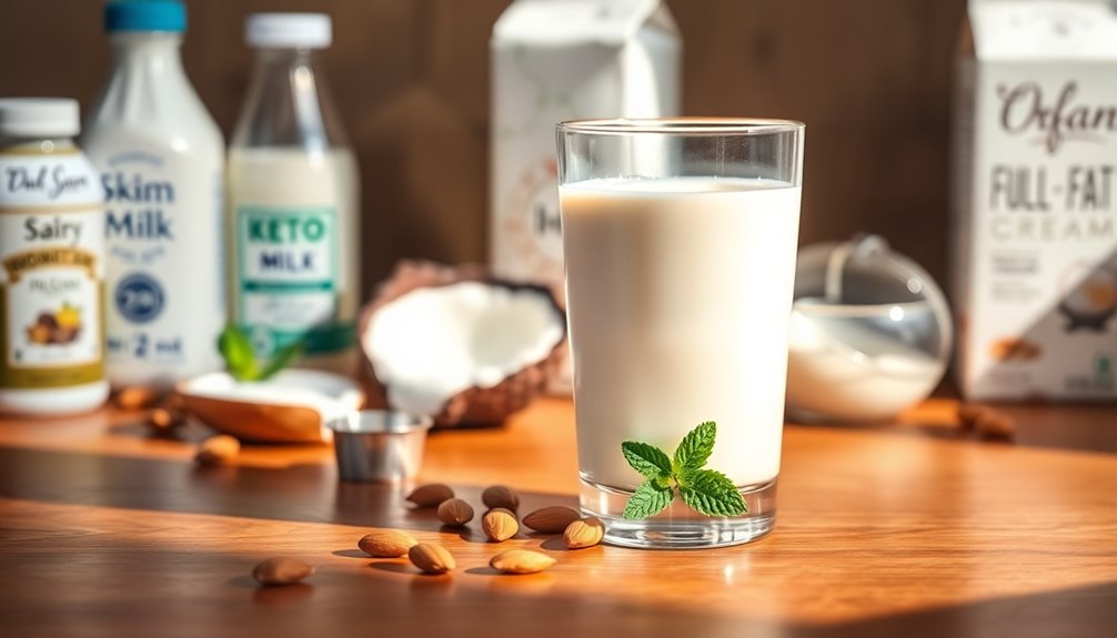keto friendly milk choices